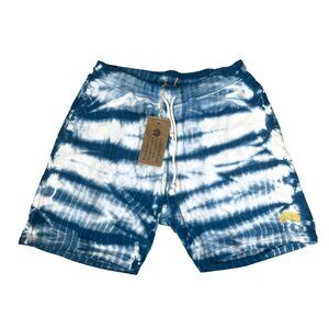 Strivers Row Tupelo Blue/White Tye-Die Mens Shorts Size 3XL NWT